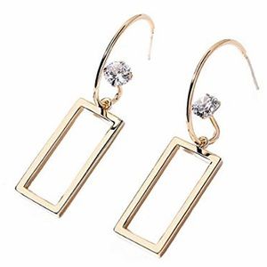 🌻NEW🌻Golden Geometric Rectangle Pendant Earrings
